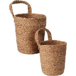 Cos depozitare HZ1953540, D 15/17 cm, maro deschis-maro, 2 bucati