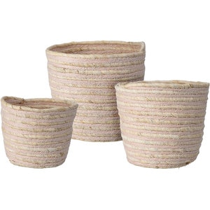 Cos depozitare KR2004220, maro deschis-roz, 3 bucati