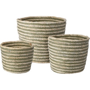 Cos depozitare KR2004230, maro deschis-verde, 3 bucati