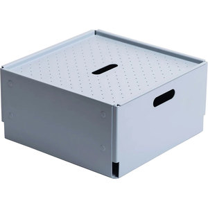 Cutie depozitare Euro Large, 30 x 30 x 14.8 cm, gri inchis