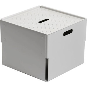 Cutie depozitare Euro XL, 30 x 30 x 22.9 cm, gri deschis