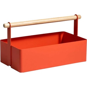 Cutie depozitare Cora Large, 41.6 x 20.3 x 20.3 cm, rosu aprins