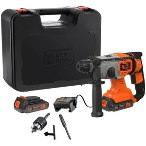 Ciocan rotopercutor BLACK&DECKER BCD900E2K QW, 1.2J, 1880rpm, 2 x 2.5 Ah, SDS Plus