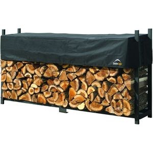 Suport lemne SHELTER LOGIC, metal, 239 x 36 x 119 cm, negru