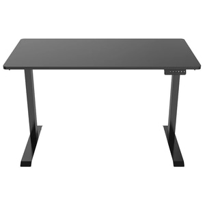 Birou Loctek, 120 x 60 x 55-89 cm, bej-negru