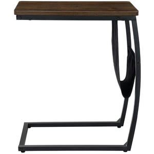 Masa laptop Sofa, 50 x 35 x 63.5 cm, PAL, maro-negru