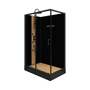 Cabina dus hidromasaj, dreptunghiulara, 120 x 80 cm • Bamboo