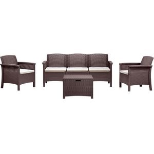 Set mobilier gradina BICA Venezia 3, 4 piese, maro