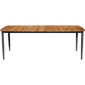 Masa terasa MYRIA Oscar, aluminiu, 214 x 100 x 73 cm, maro-gri inchis