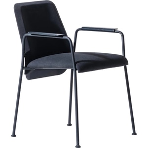 Scaun birou vizitator Line, textil, gri inchis