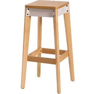 Scaun bar Josh, maro-alb