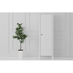 Dulap alb, Momosa, 45 x 169 x 32 cm