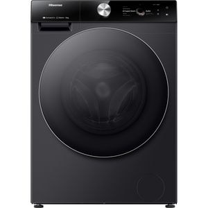Masina de spalat rufe frontala HISENSE WF7S1247BB, Steam, 12 kg, 1400rpm, Clasa A, Wi-Fi, negru