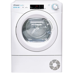 Uscator de rufe CANDY Smart Pro CSOE H8A2TE-S, Pompa de caldura, 8 kg, 14 programe, Clasa E, Wi-Fi, alb