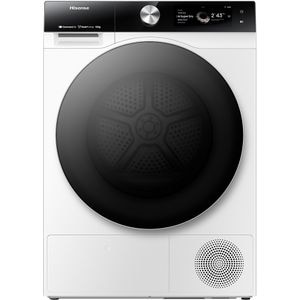 Uscator de rufe HISENSE DH7S107BW, Pompa de caldura, 10 kg, 20 programe, Clasa C, Wi-Fi, alb