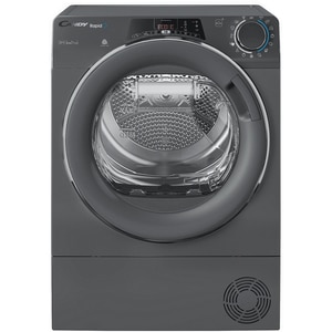 Uscator de rufe CANDY ROE H9A2TCERX-S, Pompa de caldura, 9 kg, 14 programe, Clasa E, Wi-Fi, antracit