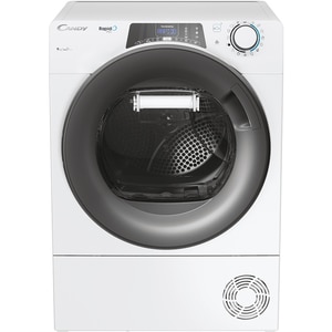 Uscator de rufe CANDY Rapido Pro RPE H9A2TRE-S, Pompa de caldura, 9 kg, 14 programe, Clasa E, Wi-Fi, alb