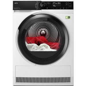 Uscator de rufe AEG TR8384CE, AbsoluteCare, Pompa de caldura, 8 kg, 15 programe, Clasa B, alb
