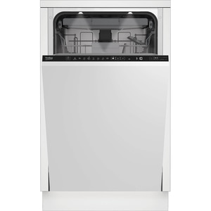 Masina de spalat vase incorporabila BEKO BDIS48E041Q, 10 seturi, 8 programe, 45 cm, Clasa C, panou comanda gri