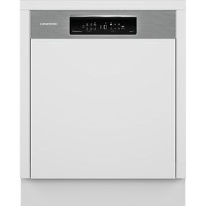 Masina de spalat vase semi-incorporabila GRUNDIG GNIP4630XB, 16 seturi, 6 programe, 60 cm, Clasa C, inox antiamprenta