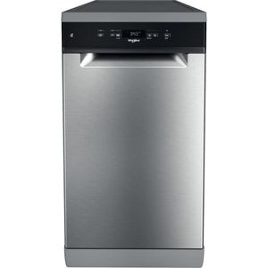 Masina de spalat vase independenta WHIRLPOOL WSFC 3M27 X, 6th Sense, 10 seturi, 6 programe, 45 cm, Clasa E, inox