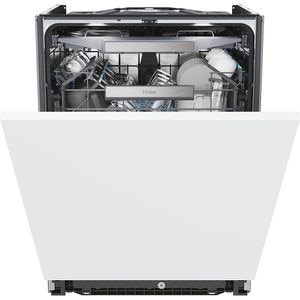 Masina de spalat vase incorporabila HAIER XS 4A4M3PB, 14 seturi, 10 programe, 60 cm, Clasa A, panou comanda negru