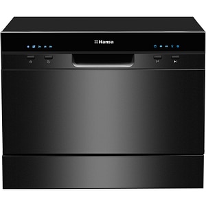 Masina de spalat vase independenta HANSA ZWM556BH, 6 seturi, 5 programe, 55 cm, Clasa F, negru