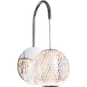 Aplica de perete MYRIA Diamond, LED, 6W, 11x18x26 cm, crom