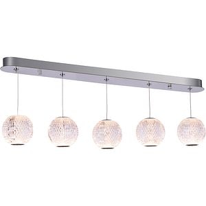 Lustra suspendata MYRIA Diamond, LED, 24W, 84x11x150 cm, crom