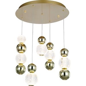 Lustra LED MYRIA MY10343GD, 31W, 2093.3lm, 4000K, IP20, auriu
