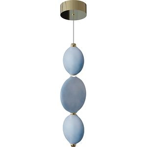 Pendul suspendat MYRIA Luna LED, 21W, 4000K, IP20, bleu