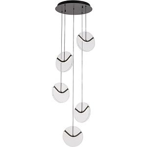Lustra LED MYRIA MY10367BK, 32W, 1906lm, 4000K, IP20, negru