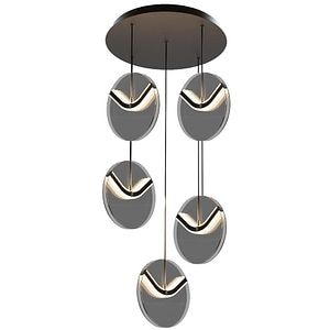 Lustra LED MYRIA MY10367DI, 32W, 743lm, 4000K, IP20, negru