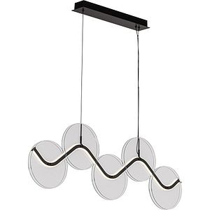 Lustra LED MYRIA MY10368BK, 32W, 2263lm, 4000K, IP20, negru