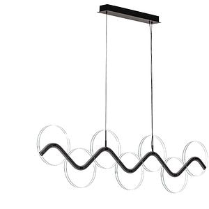 Lustra LED MYRIA MY10369BK, 40W, 2882lm, 4000K, IP20, negru