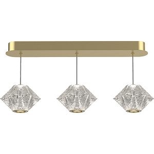 Lustra suspendata MYRIA Stella LED, 16W, 4000K, IP20, auriu