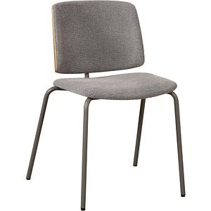 Scaun bucatarie MYRIA Karo, 44.5 x 53.5 x 78 cm, 2 bucati, gri