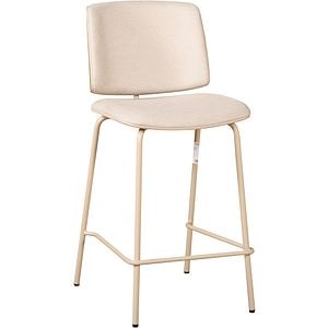 Scaun bar MYRIA Karo, 46 x 53.5 x 97 cm, 2 bucati, bej