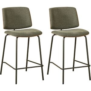 Scaun bar MYRIA Karo, 46 x 53.5 x 97 cm, 2 bucati, verde