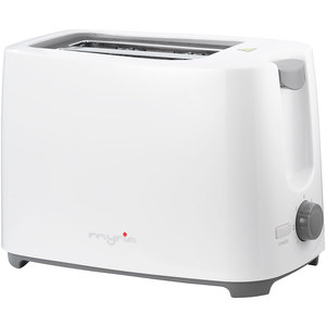 Prajitor de paine MYRIA MY4016, 2 felii, 700W, alb-gri