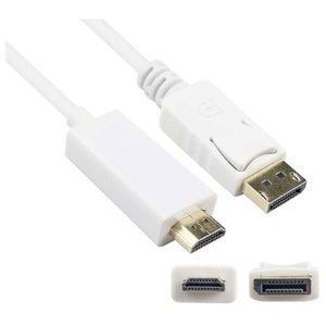 Cablu DisplayPort - HDMI MYRIA MY8713, 3m, alb
