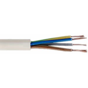 Cablu electric OMNICABLE, MYYM, 4 x 2.5mm2, alb, metru