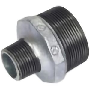 Niplu redus zincat, racord 2 x 1 1/2"