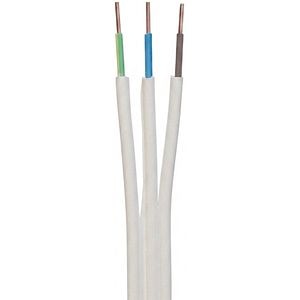 Cablu electric OMNICABLE, NYIFY-J, 3 x 2.5, 10m, alb