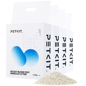 Asternut mixt pentru pisici PETKIT Test de sange ocult, 4 x 2.4 kg