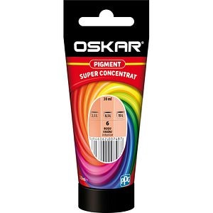 Pigment super concentrat OSKAR 6, interior/exterior, 30ml, rosu orange