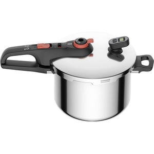 Oala sub presiune TEFAL Secure Chrono P2590701, 6l, inox, argintiu