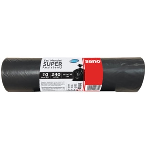 Saci menajeri SANO Optima, 10 bucati, 240 l, negru