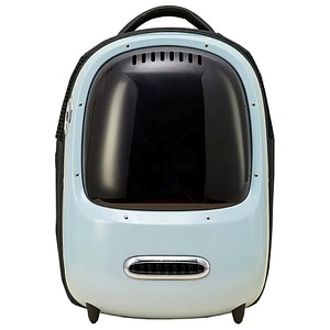 Rucsac transport animale de companie PETKIT Cat Travel, Hublou, plastic, 33 x 30 x 45 cm, albastru