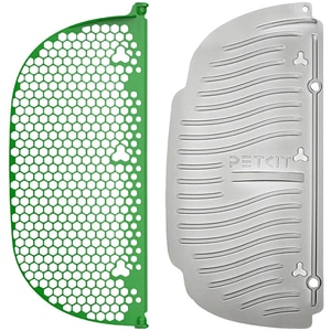 Set accesorii curatare litiera PETKIT Magnetic Cat Litter Remover, plastic, 44 x 21 x 5 cm, verde-alb
